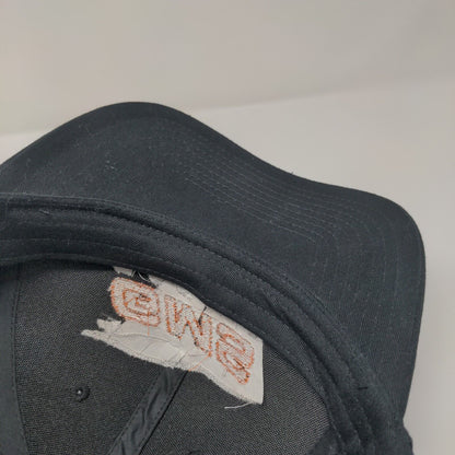 GMS Racing Snapback Mesh Back Trucker Hat Black One Size Embroidered