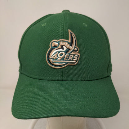 Charlotte 49'ers Men's Strapback Hat Green OSFM Embroidered Logo Adjustable