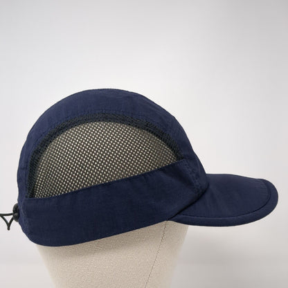 Hurley Toggle Back 5 Panel Hat Blue One Size Adjustable Mesh Trim