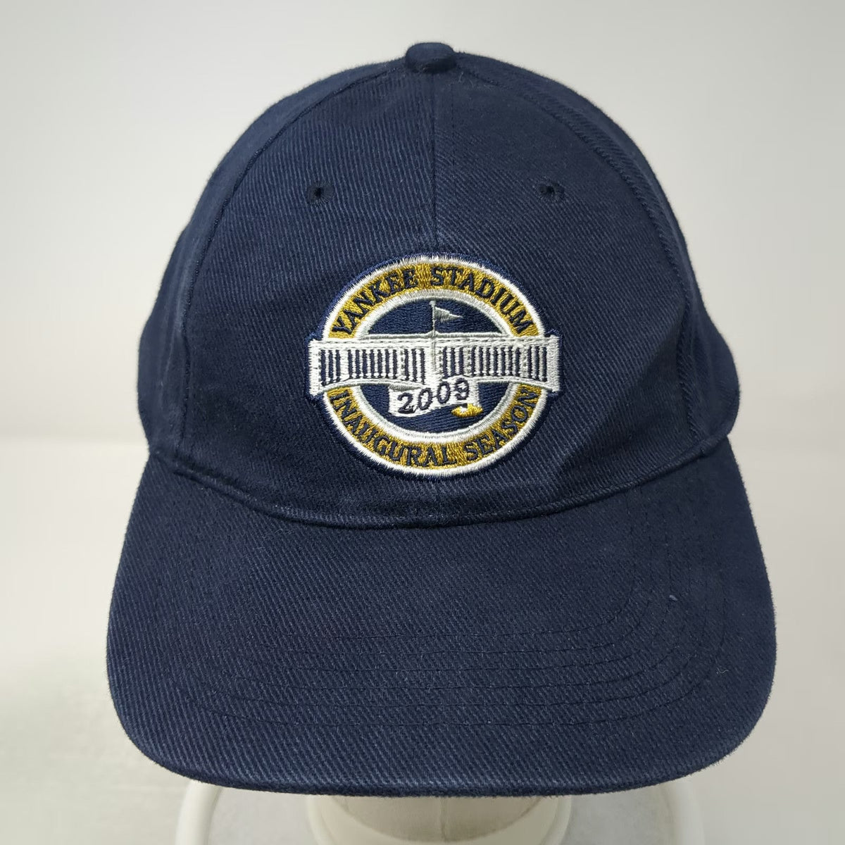 Baseball Cap Blue One Size Yankee Stadium Inaugural Season 2009 Strapback Hat