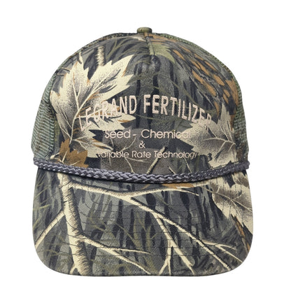Legrand Fertilizer Snapback Rope Trucker Hat Multi One Size Camo Mesh Back