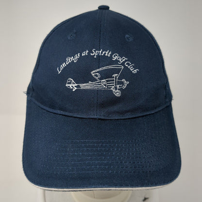 Landings at Spirit Golf Club Strapback Hat Blue One Size Port & Company