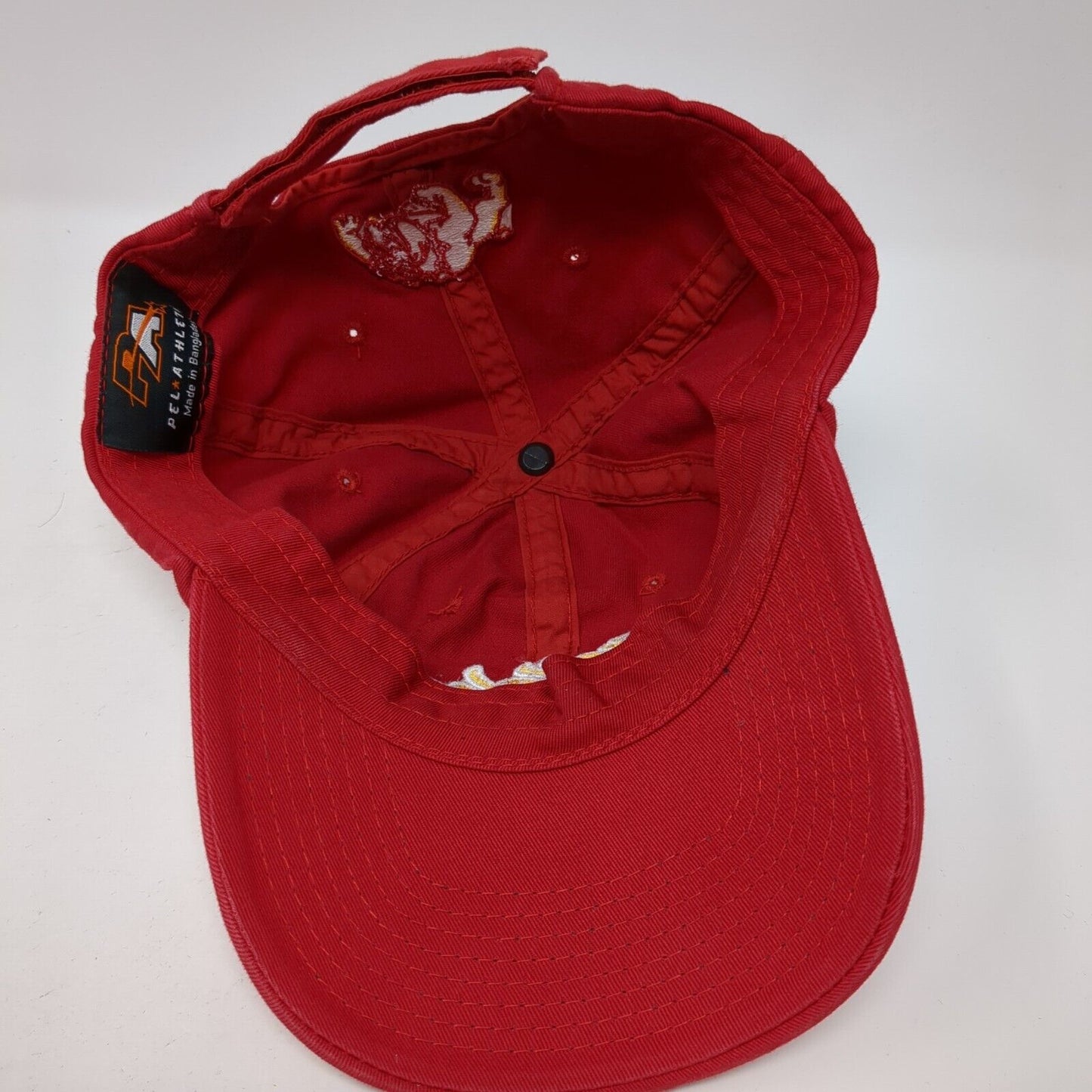 Bulldogs Hemet Strapback Hat Red One Size Adjustable Embroidered Pel Athletic