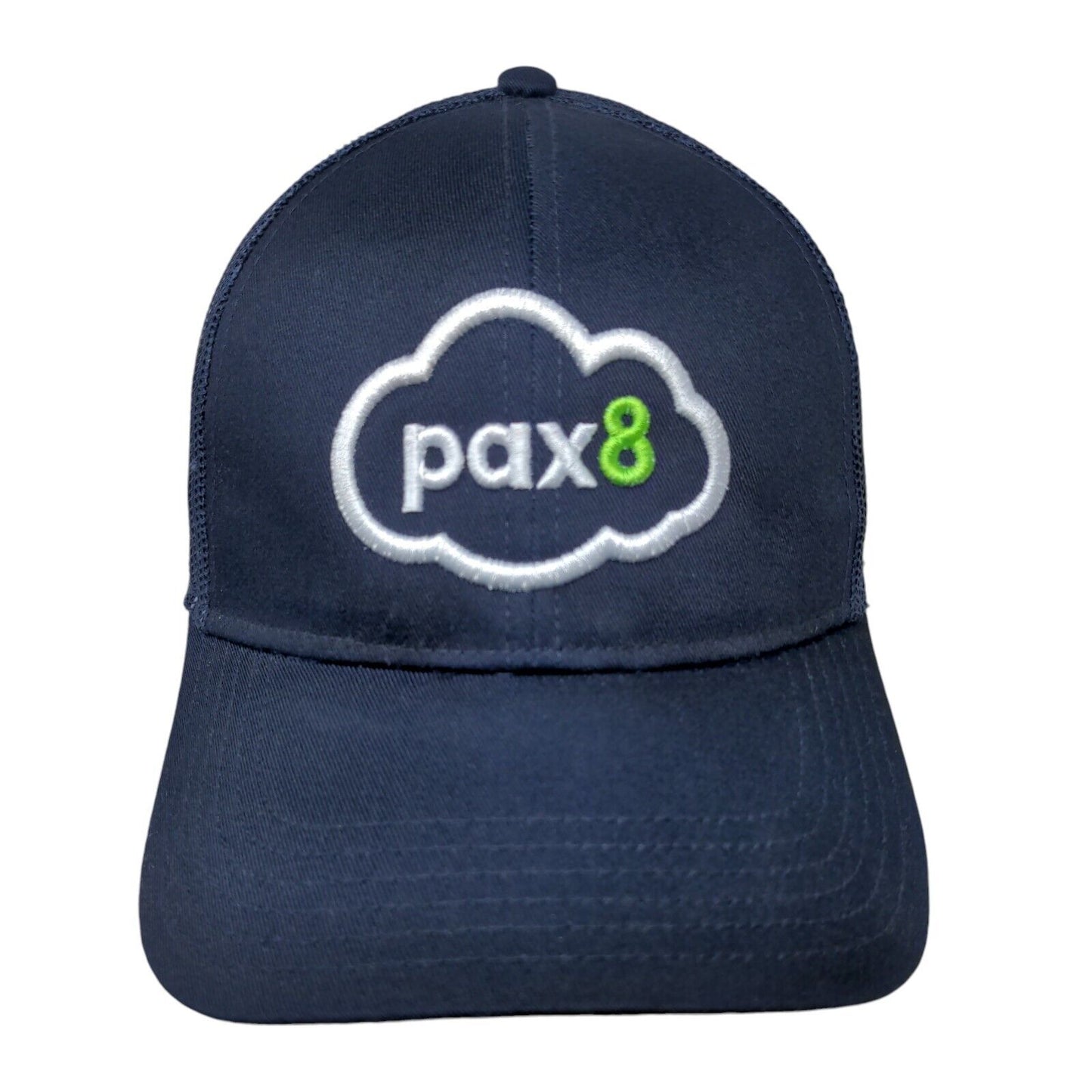 Pax8 Cloud Snapback Mesh Back Trucker Hat Blue OSFM Embroidered Otto