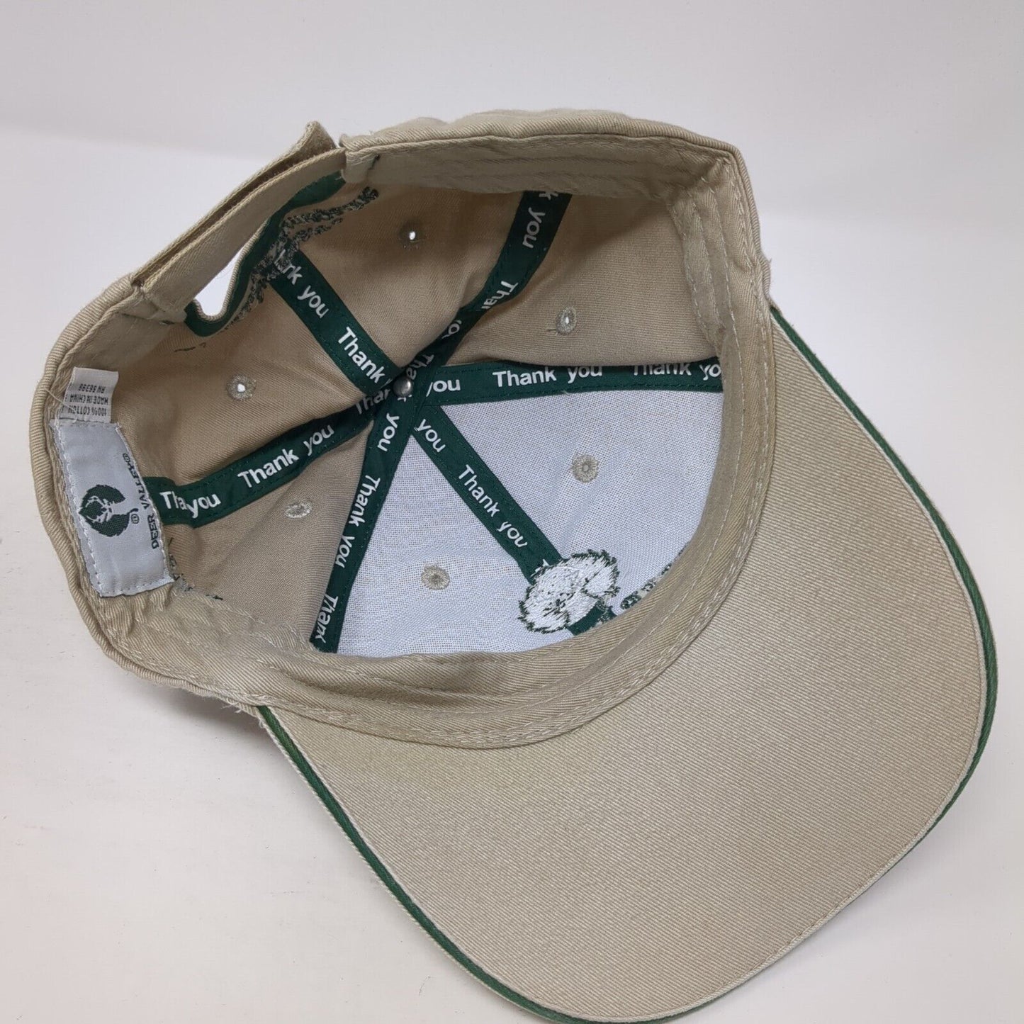 Deer Valley #1 Ski Resort Strapback Baseball Cap Brown OS Adjustable Embroidered