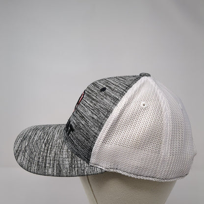 Ariat Snapback Trucker Hat Gray OS Adjustable 110 Flexfit Mesh Back Yupoong
