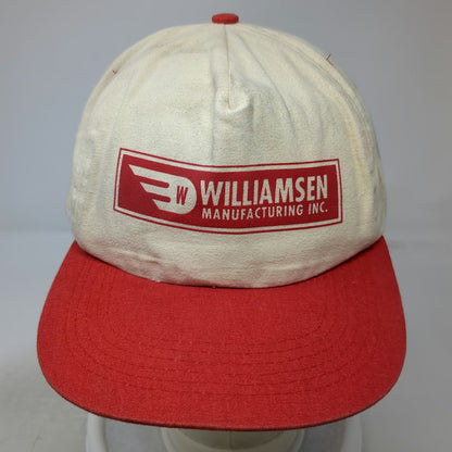 Cameo 5 Panel Beige Red Hat One Size Williamsen Manufacturing Snapback Workwear
