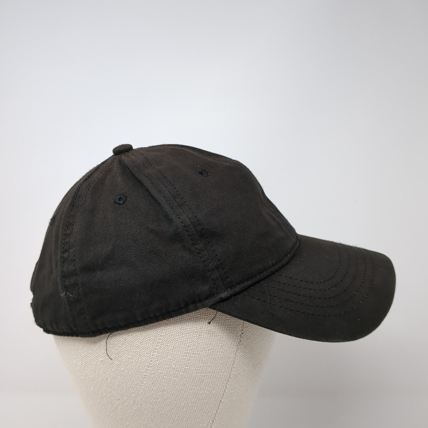 Unbranded Slideback Baseball Cap Black One Size Adjustable Lightweight Blank