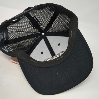 Polaris Trucker Hat Black One Size Mesh Back Snapback Flexfit 110 Pink Star Logo