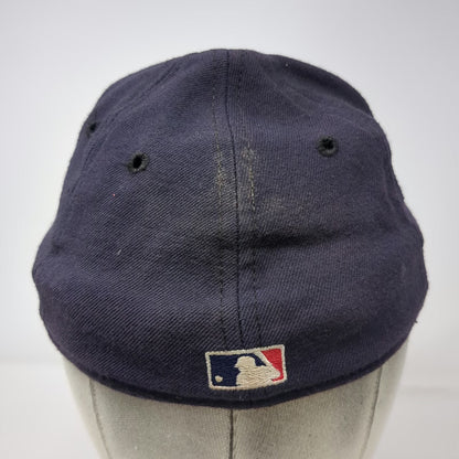 Boston Red Sox MLB New Era Blue 7 1/8 Wool Diamond Collection USA Hat Vintage