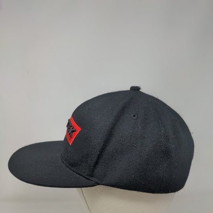 Vortek Offroad Snapback Hat Black One Size Embroidered Solid 6 Panel