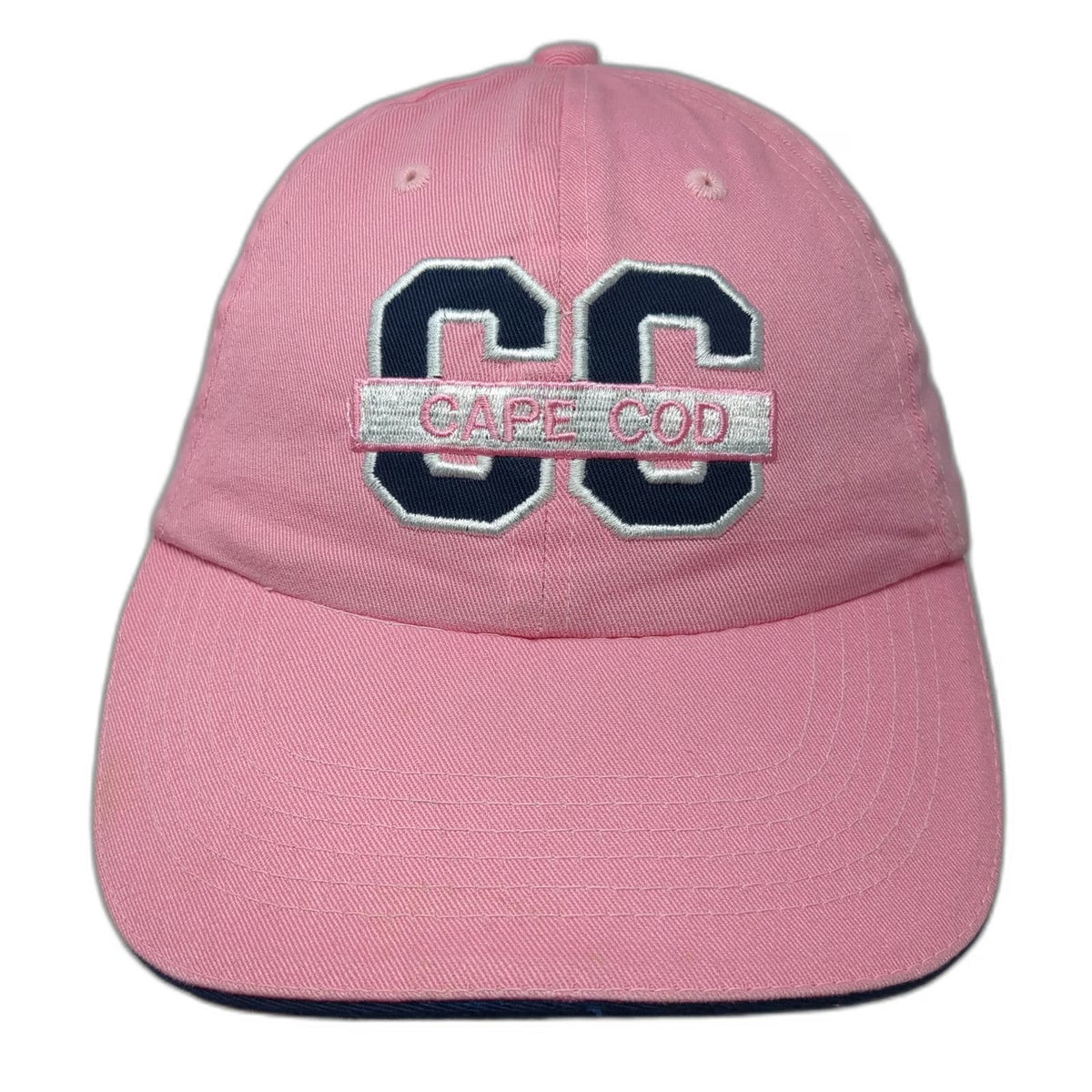 Bay State Apparel Baseball Cap Pink Blue One Size Cape Cod CC Embroidered Hat