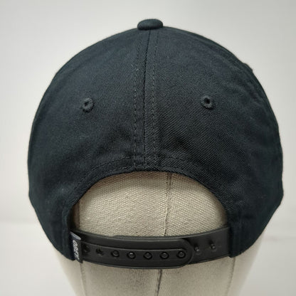 Obey Snapback Black Hat One Size Embroidered Box Logo Adjustable Streetwear Cap