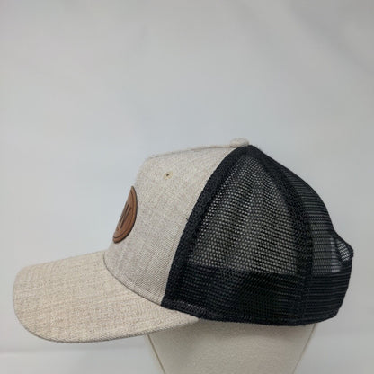 PNW Seaside Oregon Snapback Trucker Hat Tan One Size Mesh Back Legacy