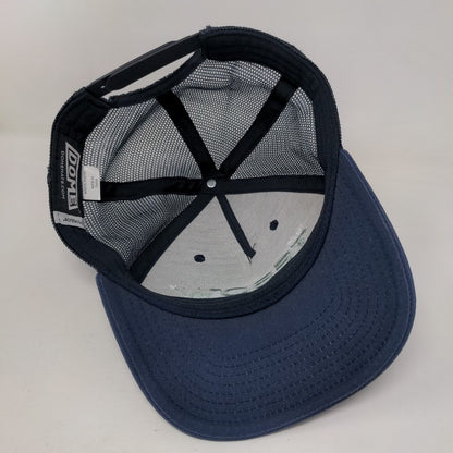 The Tebow Group Snapback Trucker Hat Blue One Size Mesh Back 6 Panel Dome Hats