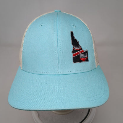 Idaho State Map Mesh Back Trucker Hat Blue M/L Embroidered Richardson