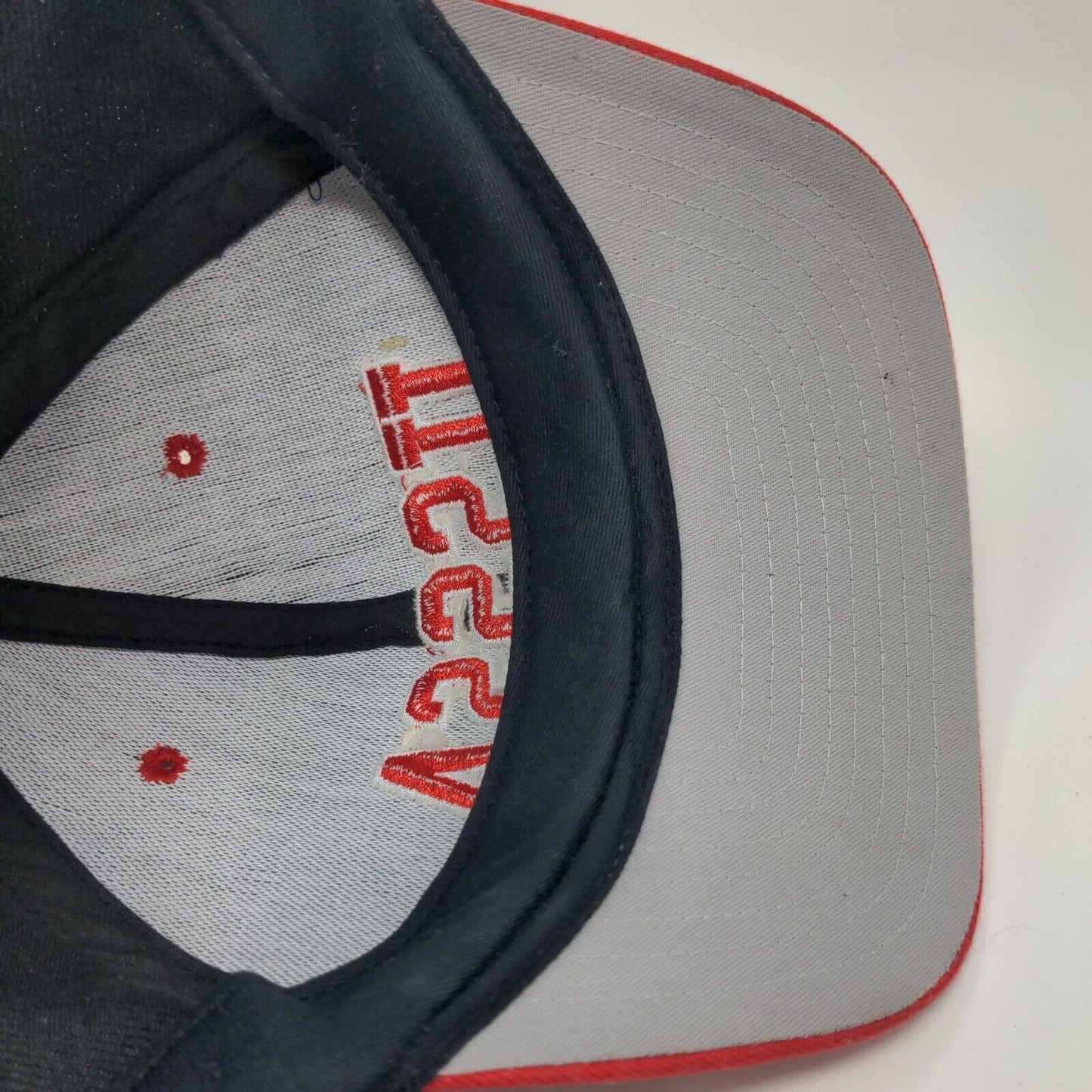 United States Specialty Sports Association Fitted Hat Black Red 7 1/2