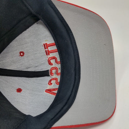 United States Specialty Sports Association Fitted Hat Black Red 7 1/2