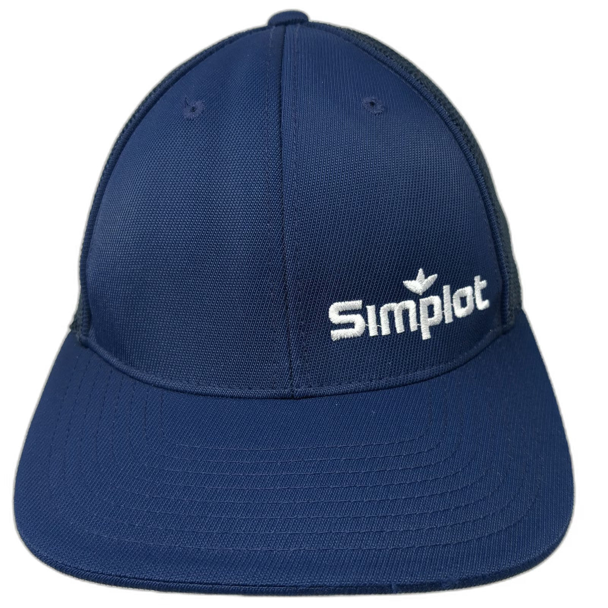 Pacific Headwear Baseball Cap Blue 7 3/8 Mesh Back Fitted Simplot Field Hat