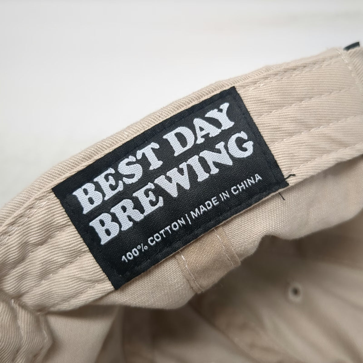 Best Day Brewing Baseball Cap Beige One Size Slideback Best Day Yet Sun Logo Hat