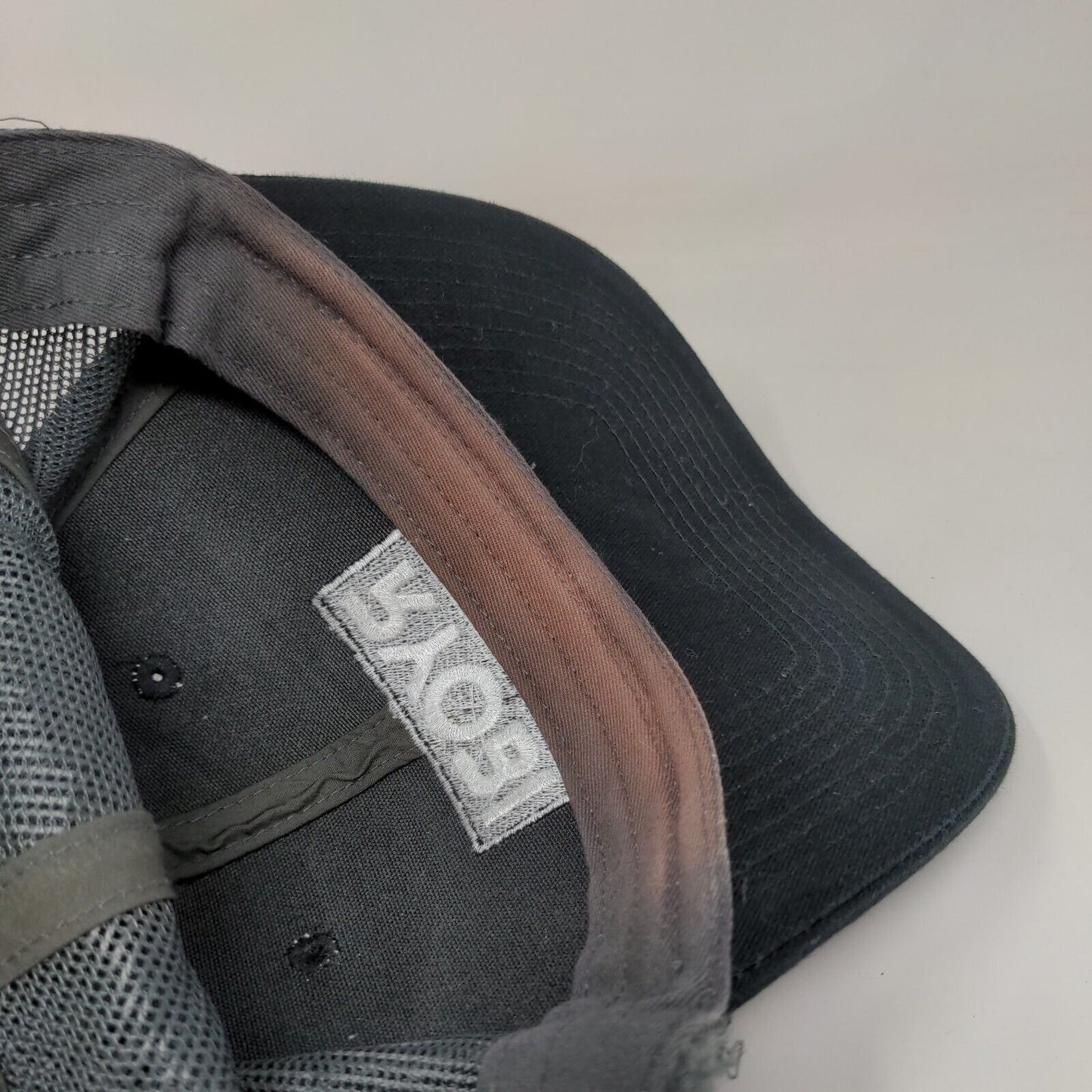 RYOBI Snapback Trucker Hat Black One Size Adjustable Mesh Back Port Authority