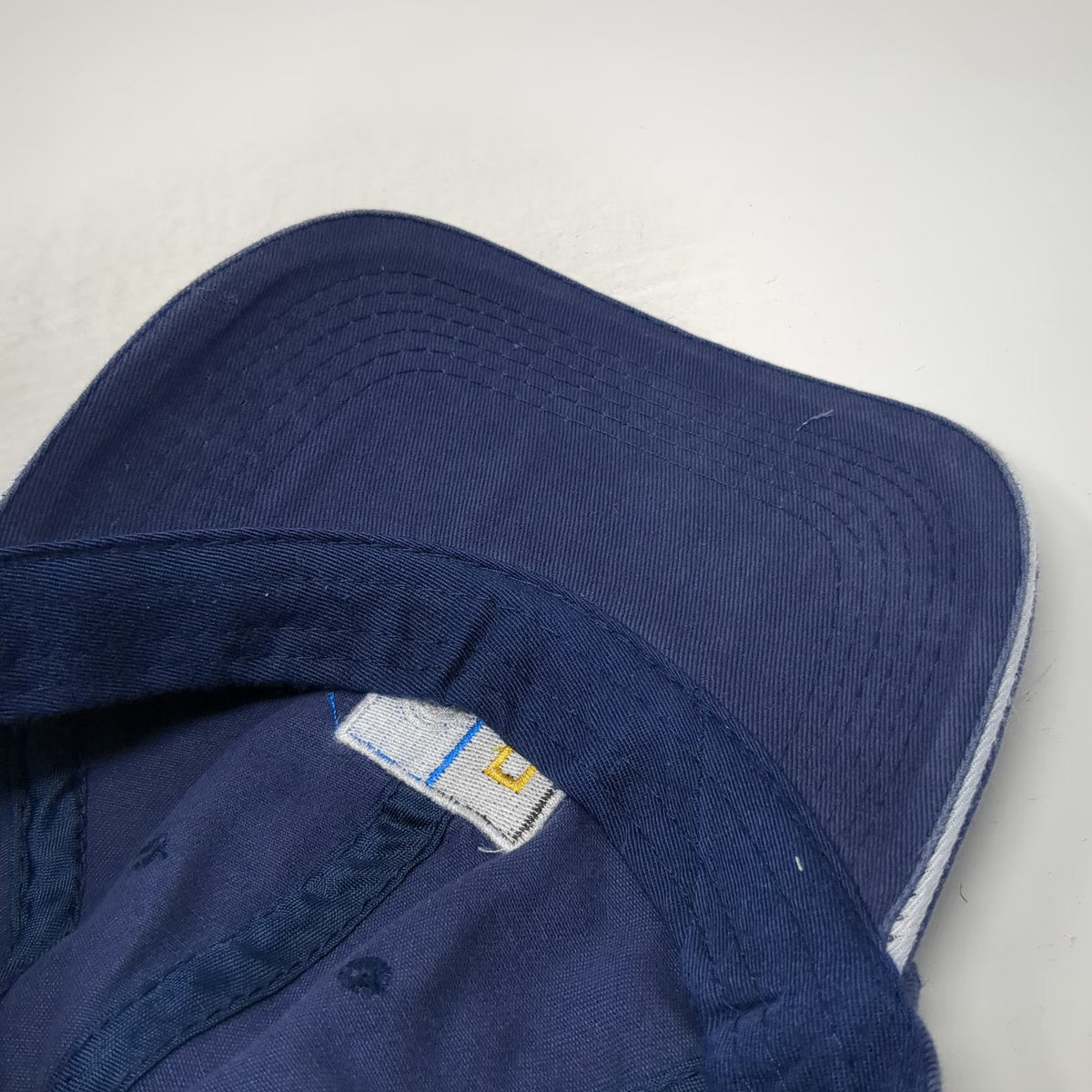National Geographic Baseball Cap Blue OS Embroidered Eye Logo Strapback Hat