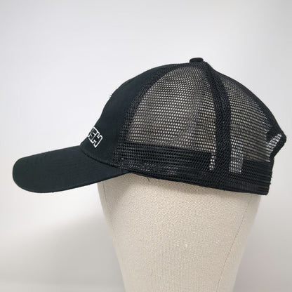 Rhino Rush Trucker Hat Black One Size Snapback Mesh Back Embroidered Logo