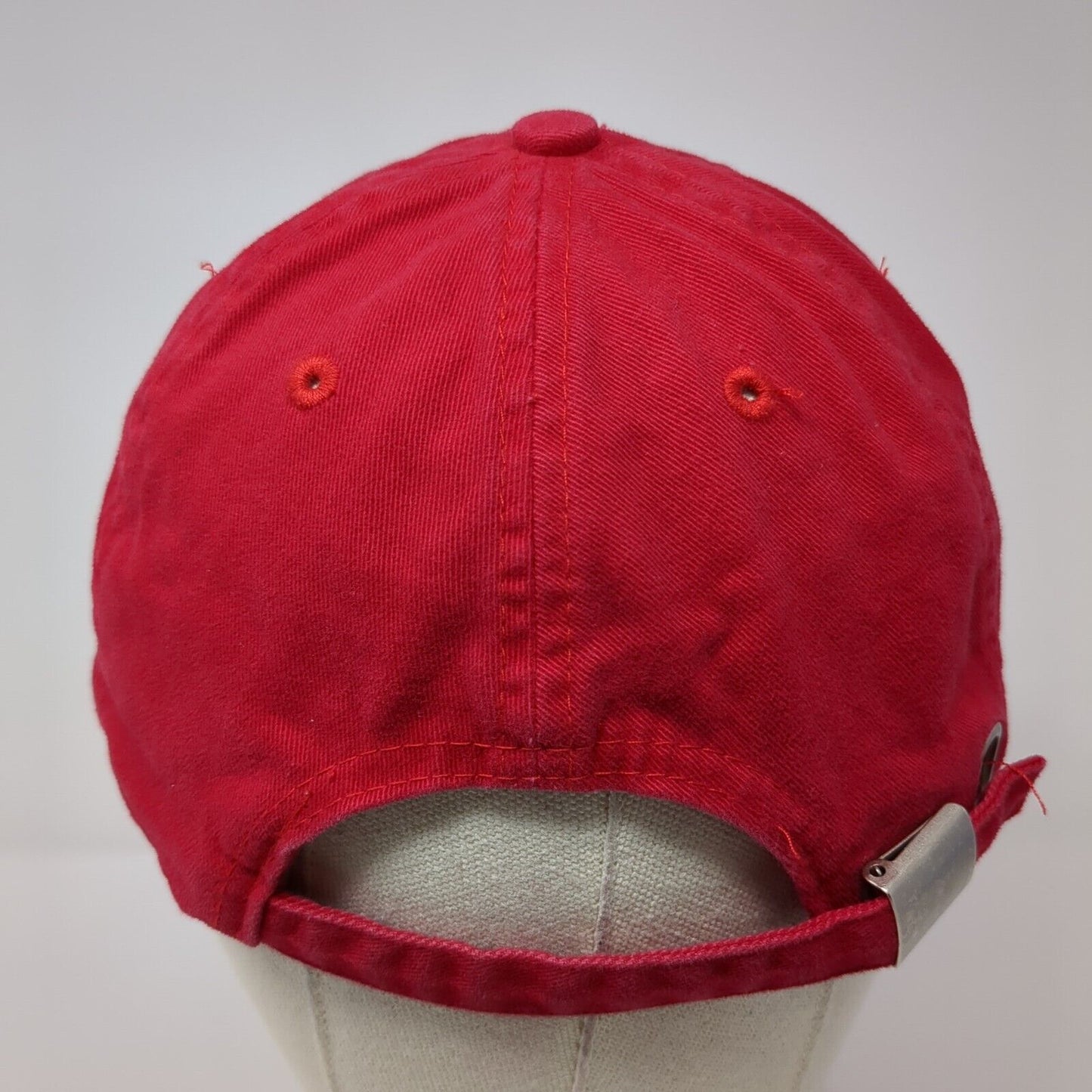 Accessories Slideback Hat Red One Size Adjustable Vented Holes 6 Panel Blank