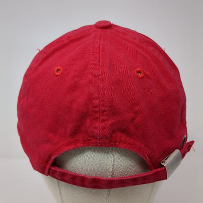 Accessories Slideback Hat Red One Size Adjustable Vented Holes 6 Panel Blank