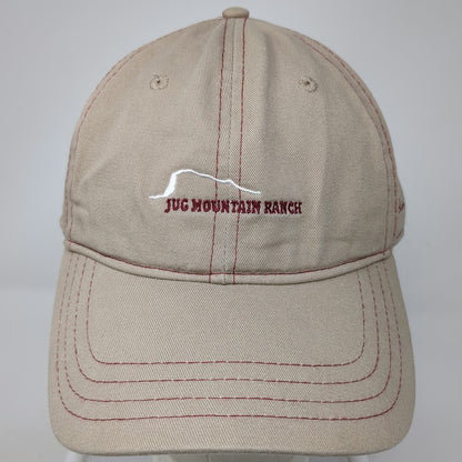 Pukka Baseball Cap Beige One Size Jug Mountain Ranch McCall Idaho Golf Hat