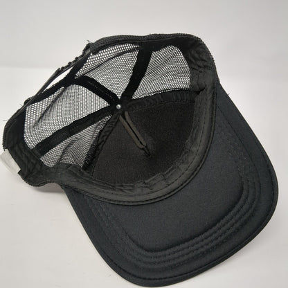 Unbranded Snapback Mesh Back Trucker Hat Black One Size Blank Adjustable