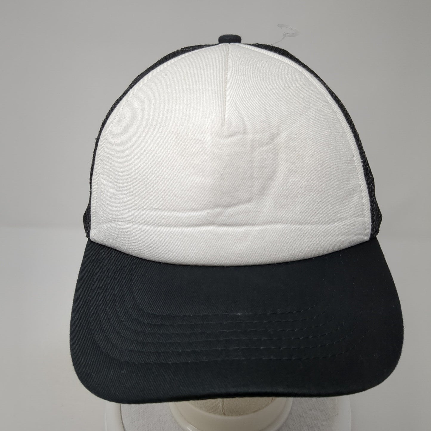 Unbranded Snapback Mesh Back Foam Trucker Hat Blank Distressed Cotton Blend