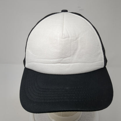 Unbranded Snapback Mesh Back Foam Trucker Hat Blank Distressed Cotton Blend