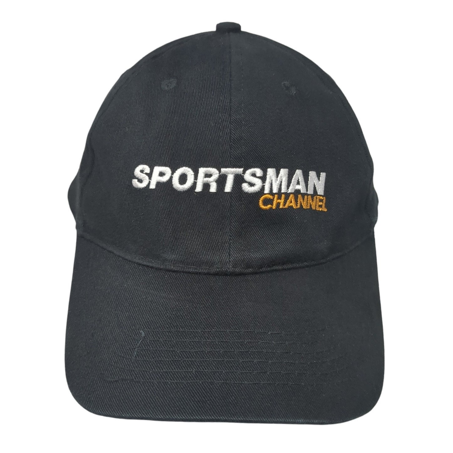 Sportsman Channel Strapback Hat Black One Size Adjustable Apollo USA