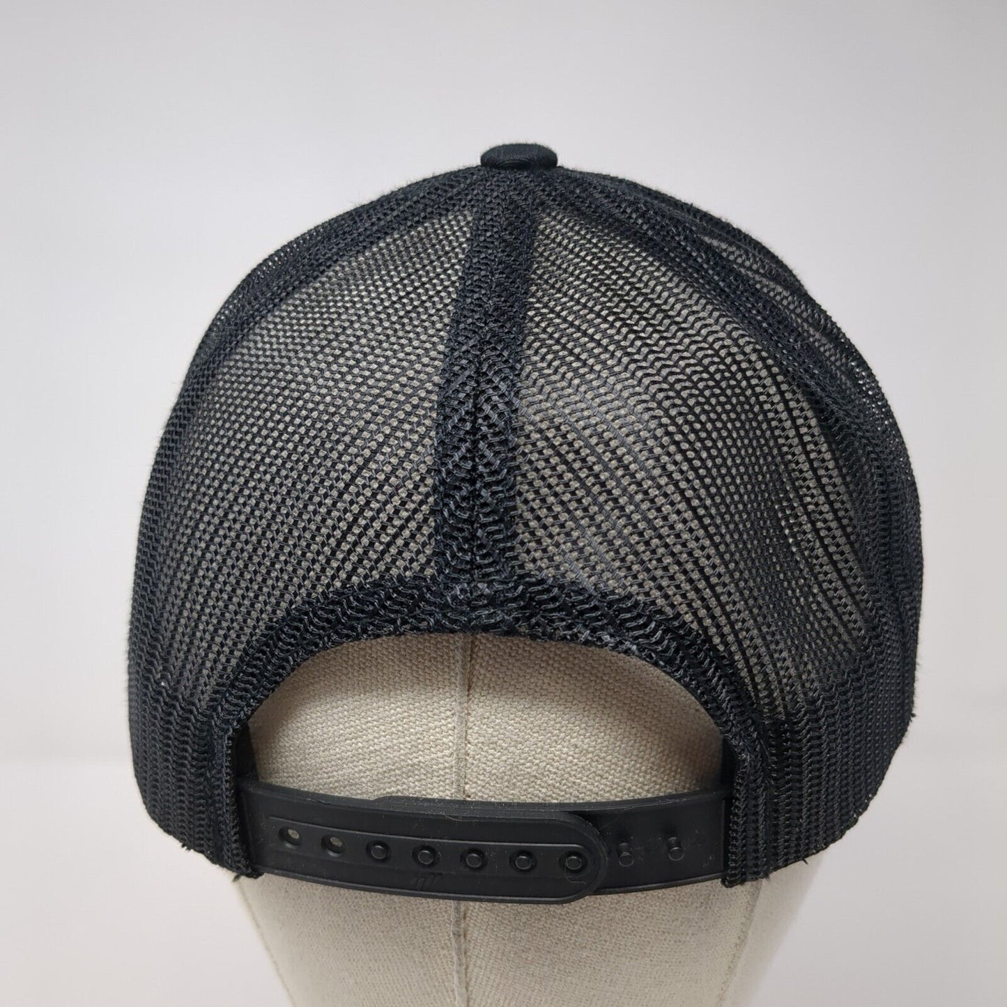 Plan B Snapback Mesh Back Trucker Hat Black One Size Adjustable Yupoong