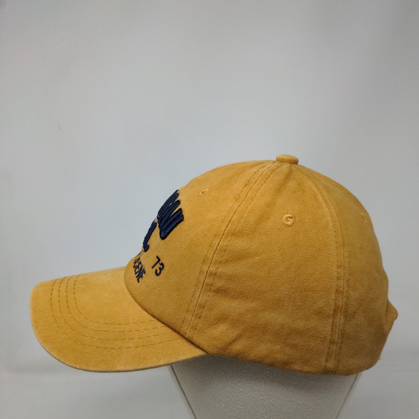 Nassau B.A. Beach Scene Est 73 Slideback Hat Yellowish-Tan One Size Adjustable