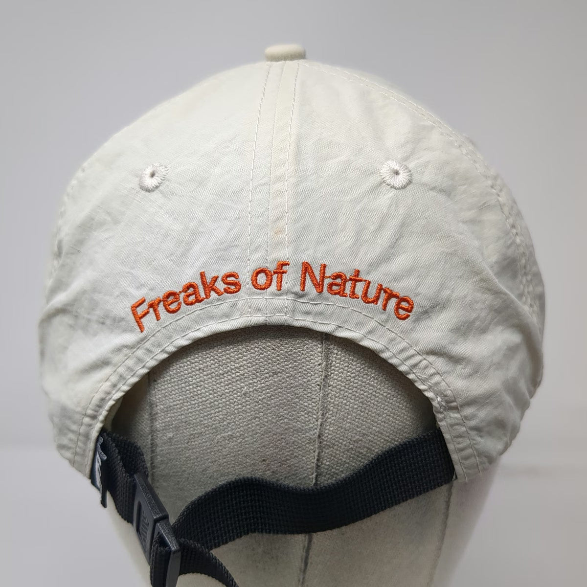 Freaks of Nature Baseball Cap Beige One Size Nylon Strapback Embroidered Hat