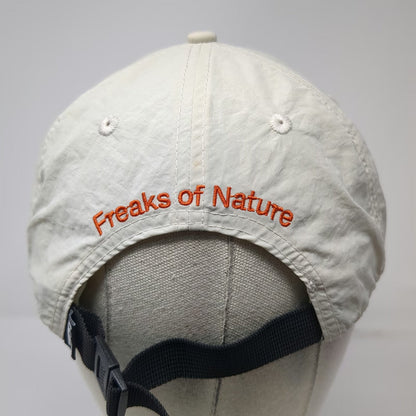 Freaks of Nature Baseball Cap Beige One Size Nylon Strapback Embroidered Hat