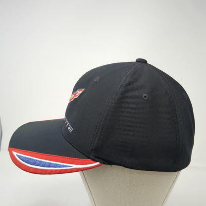 Concept One Corvette Logo Baseball Cap Black One Size Fitted Hat Embroidered GM