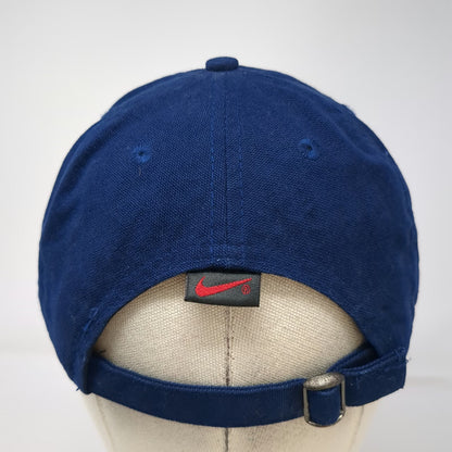 Nike Baseball Cap Blue One Size Slideback Green Underbrim Embroidered hat