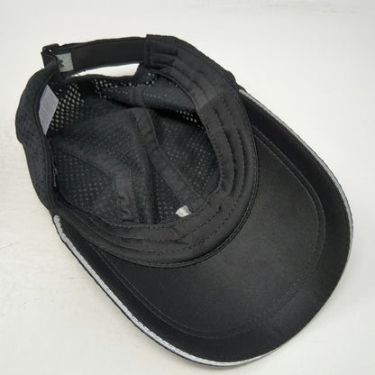 Under Armour Baseball Cap Black One Size Reflective Running Strapback Mesh Hat