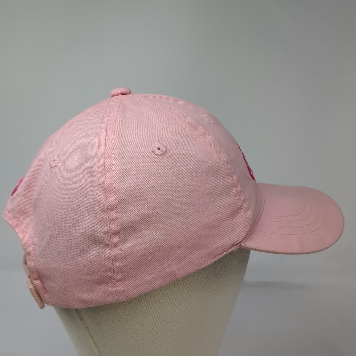 Headliner Broadway Baseball Cap Pink One Size Breast Cancer Awareness Ribbon Hat