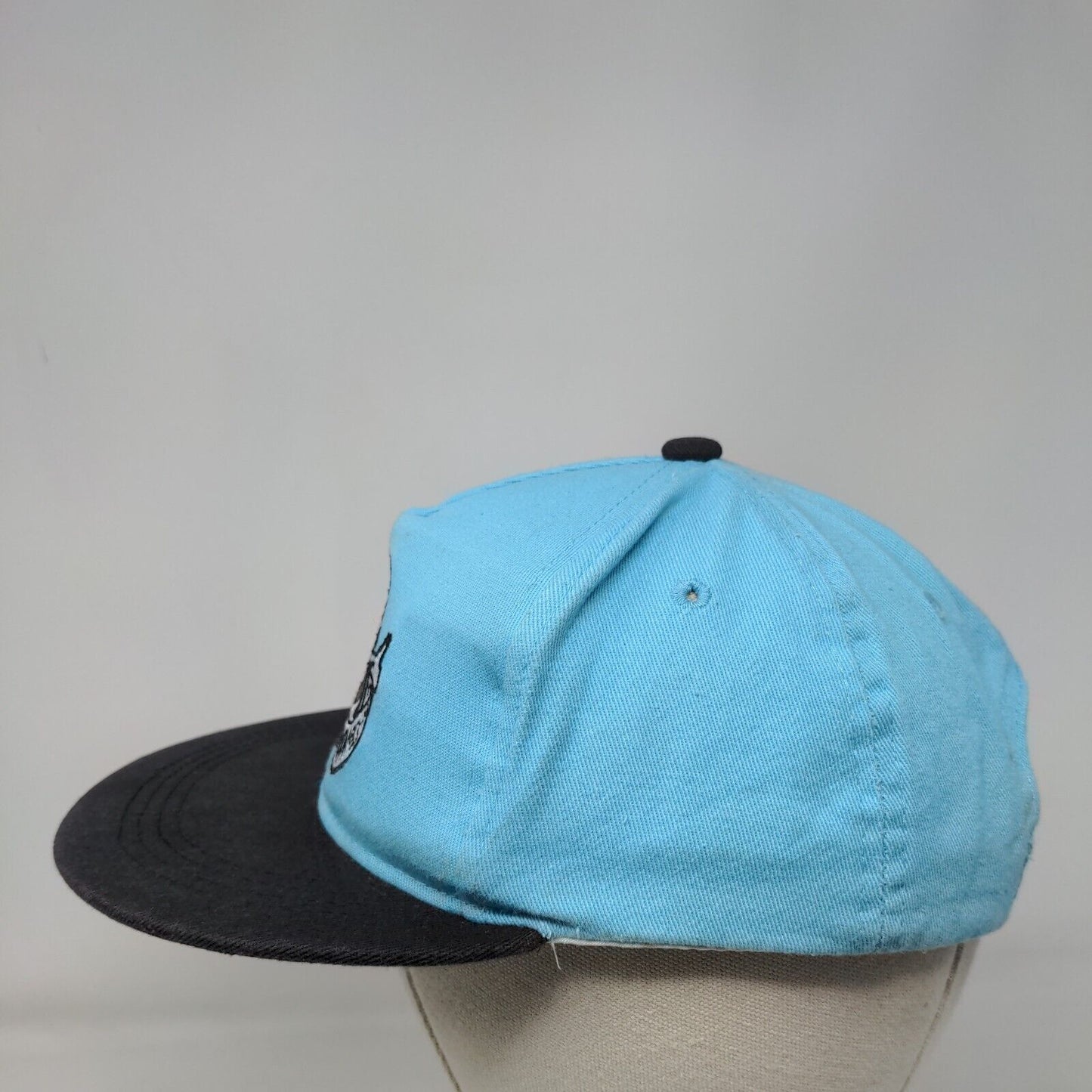 Munchie Madness Snapback Hat Blue One Size Embroidered Colorblock