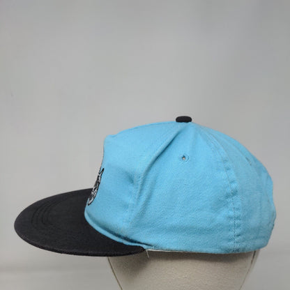Munchie Madness Snapback Hat Blue One Size Embroidered Colorblock