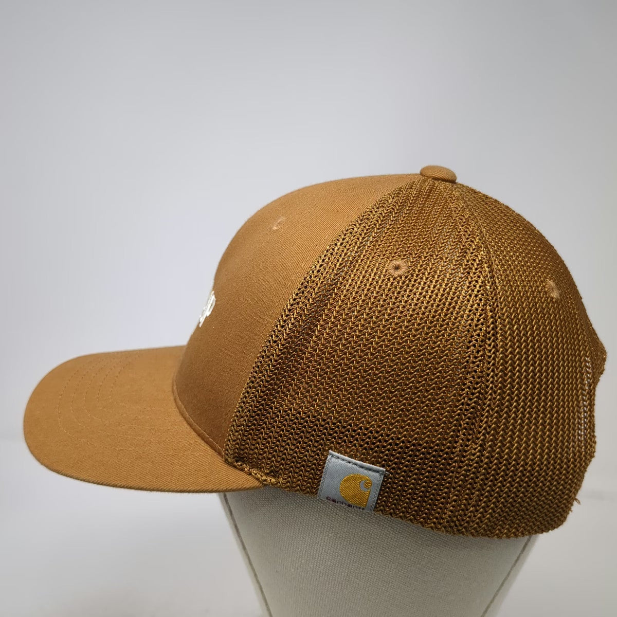 Carhartt Trucker Hat Brown One Size Boise Co-op Market Mesh Back Snapback 1973