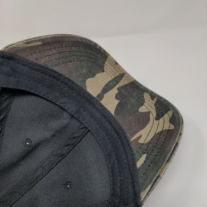 George Strapback Hat Camouflage OSFA Adjustable Vented Holes 6 Panel Blank