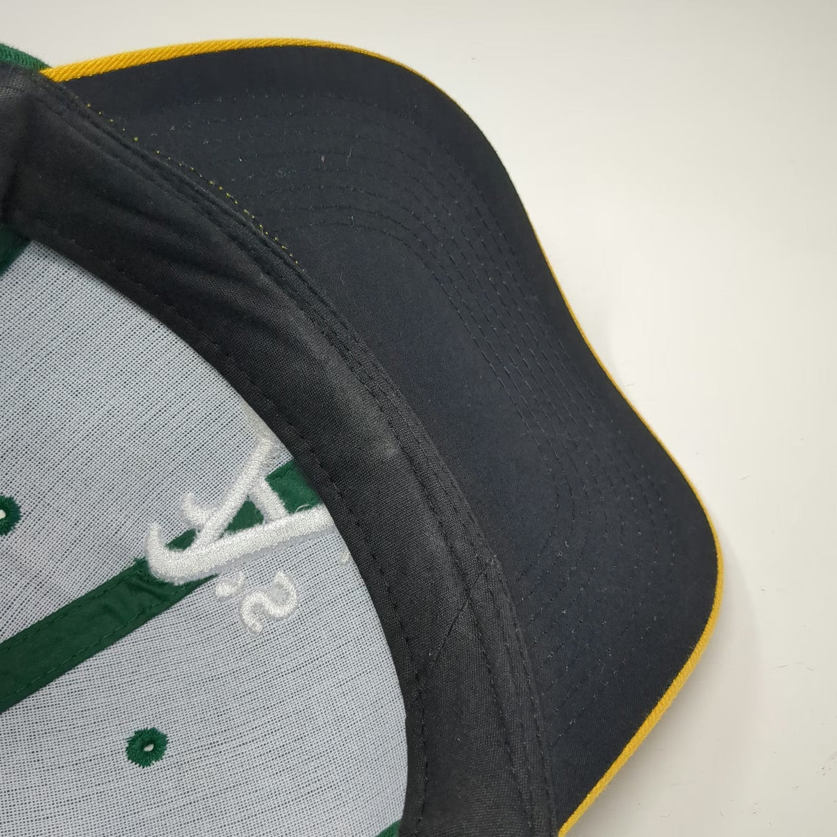 Oakland Athletics MLB OC Sports Baseball Cap Green Yellow White OSFM Strapback