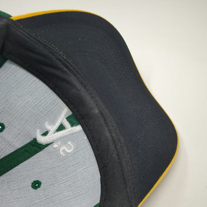 Oakland Athletics MLB OC Sports Baseball Cap Green Yellow White OSFM Strapback