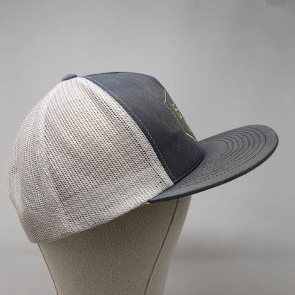 Grace Meat + Three Snapback Trucker Hat Blue One Size Mesh Back Yupoong