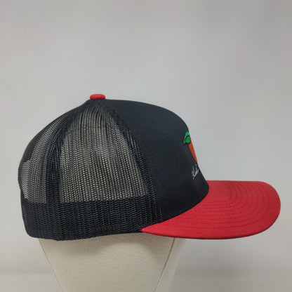 Old South Peach Snapback Mesh Back Trucker Hat Multi One Size Colorblock